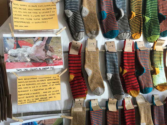 Marché de Noël du Buffet - les chaussettes sariette !