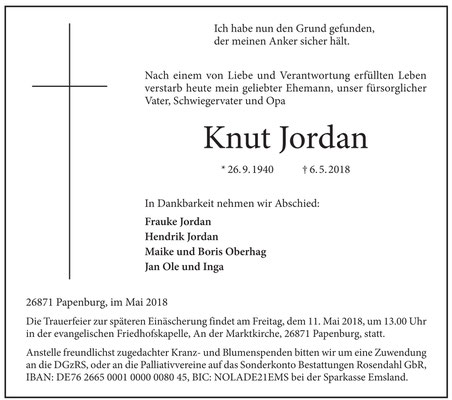 Sohn von Gerhard Jordan und Annemarie Heidemann, Enkel von Apotheker Gotthilf Heinemann in Ditzum