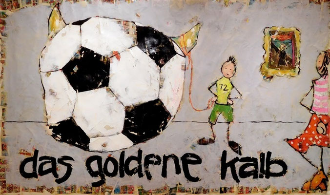 das goldene kalb, 2020, 150x250 cm