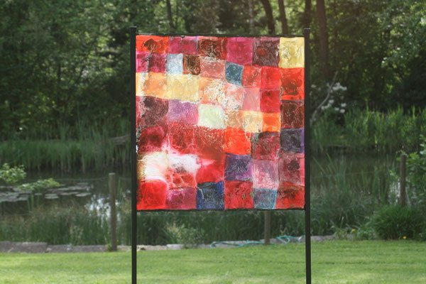 luftwurzeln 2013, öl, acryl, metall