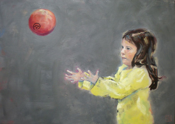 the red ball, 2014, oil on canvas