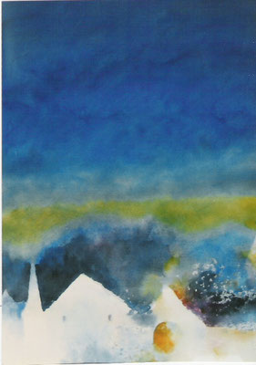 höfe vor blauem himmel, 50x40 cm