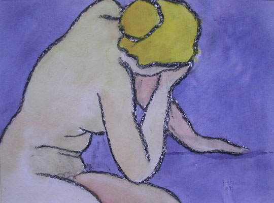 die studierende, 40x30 cm