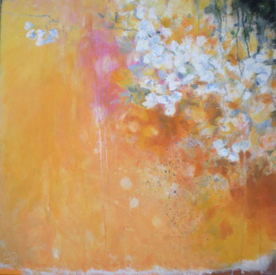 wildröschen 2007, 70x70 cm