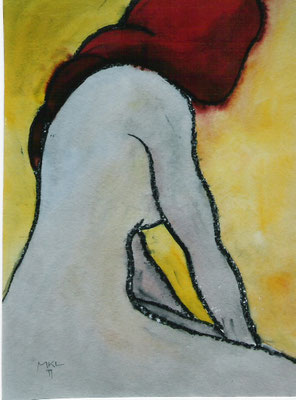 kauernde, 40x30 cm