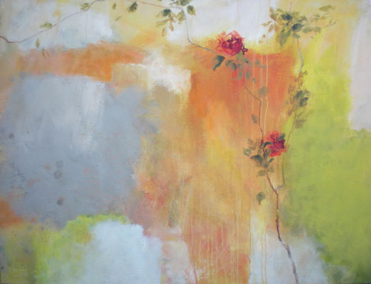 mauerrose 2008, 115x150 cm
