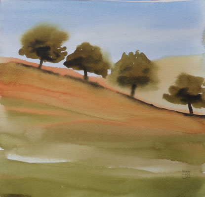 apfelbaumreihe 2014, 26x24 cm