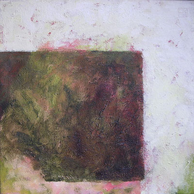 hof, moosbedeckt 2008, 50x50 cm