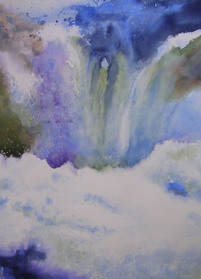 wasserfall, 50x40 cm