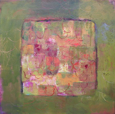moosiges dach 2008, 45x45 cm
