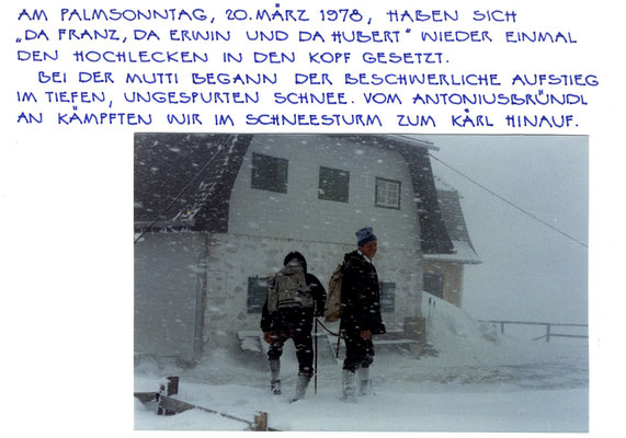 Auszug aus der Palmbuschenchronik von Hubert Kritzinger