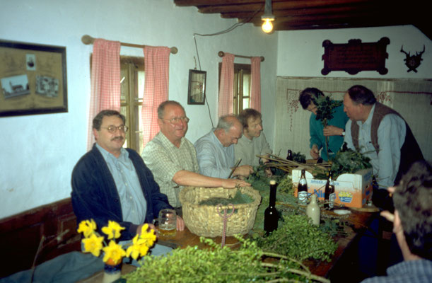 Palmbuschenbinden im Stehrerhof