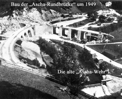 Die Rundbrücke bei der Einmündung des Neustiftgrabenbaches und des Pechbaches.