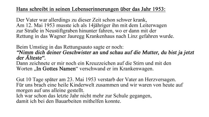 Abschied vom Vater.