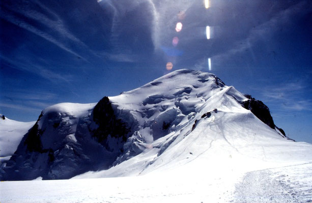 Am Dome du Gouter der Mont Blanc rückt immer näher