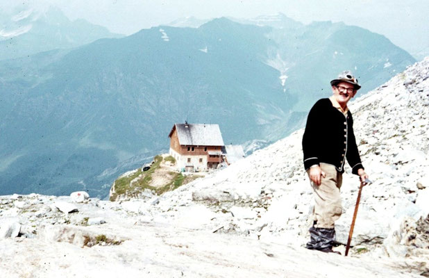 Anton Belndorfer vor dem Spannagelhaus
