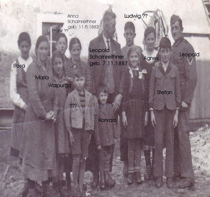 Beim "Kirchenlehner-Familie" Anfang der Vierzigerjahre