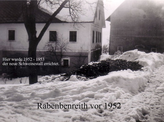 Das Rabenreith vor dem Schweinstallbau.