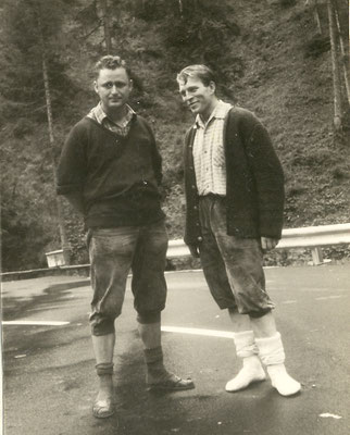 Franz und Hans beim ersten Dachsteinversuch 1969