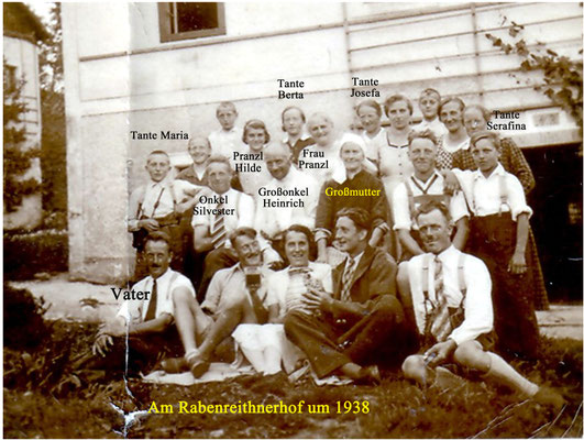 Am Rabenreithnerhof um 1938