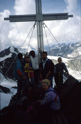Blick von der Hinteren Schwärze 3.624 m in Richtung Similaun