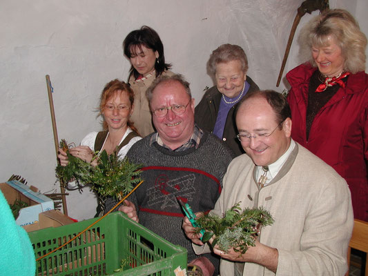 Palmbuschenbinden im Stehrerhof