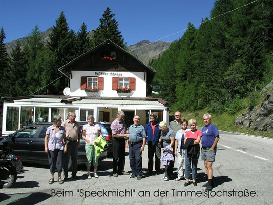Mittagessen beim "Speckmichl" an der Timmelsjochstraße