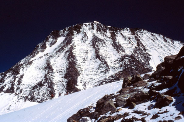 800 hm Aufstieg zur Refuge du Goûter auf 3.817 m stehen bevor