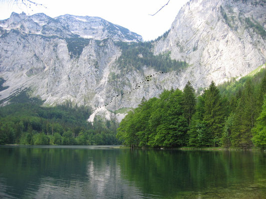 Hinterer Langbathsee mit Schafluckensteig