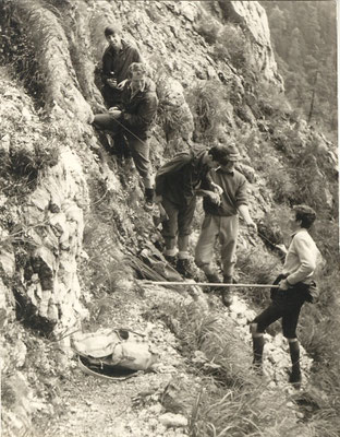 1. Arbeitseinsatz am Schafluckensteig 1970