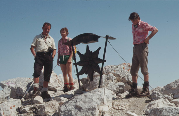 Franz, Hubert und Sepp auf der Spitzmauer
