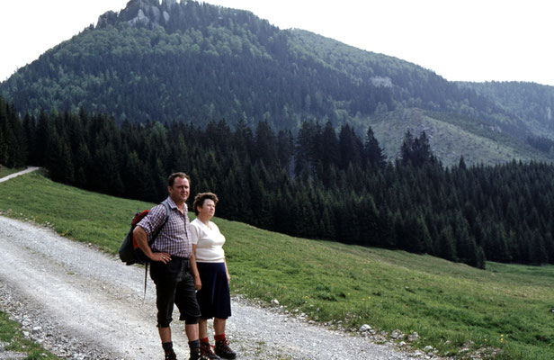 Franz und Rosi am Weg zum Wasserklotz (Hengstpaß)