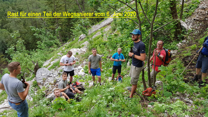 Ein kleiner Teil der 21-köpfigen Sanierungsmannschaft.