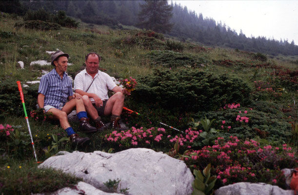 Mit Schwager Franz Emhofer auf der Zimnitz
