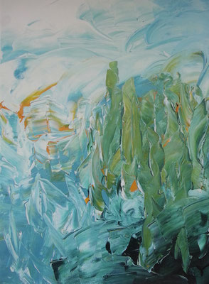 Traum vom Tauchen, 30x40 cm Acryl auf Leinwand