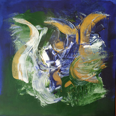 Dance to trance, 40x40 cm, Acryl auf Leinwand Keilrahmen, Preis auf Anfrage