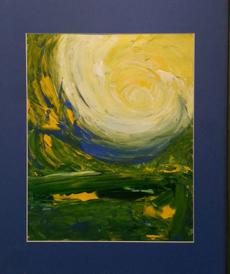 Zeittunnel, 30x40 cm Acryl auf Leinwand, Preis auf Anfrage