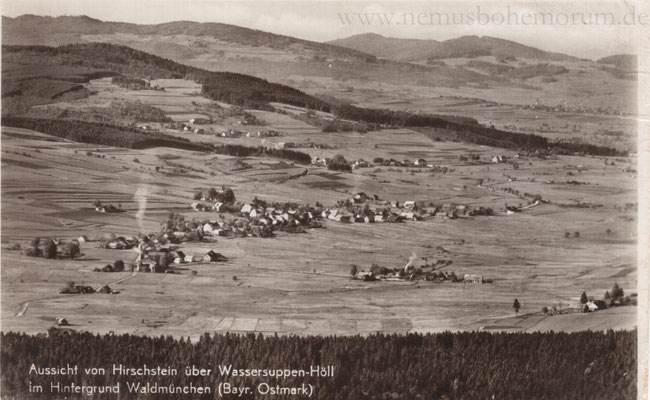 Panorama vom Hirschstein nach Wassersuppen (Nemanice)