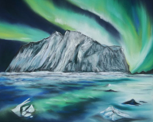 Zauberhaftes Licht, Pastel auf Pastelmat, 24x30. 2021