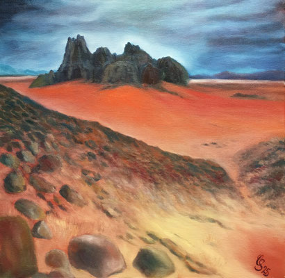 Innere Landschaft, Öl auf Leinwand, 50x50 cm, 2026