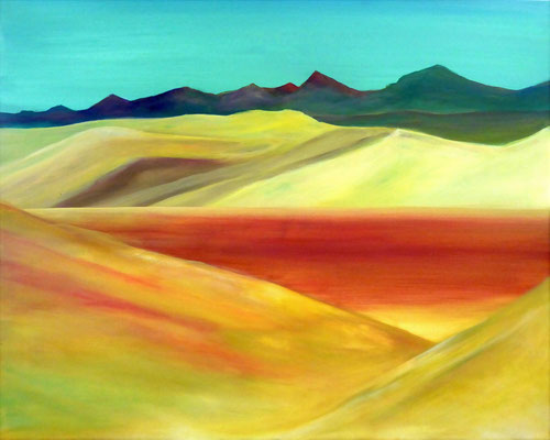 Wüste, Acryl auf Leinwand, 80x100 cm, 2016 