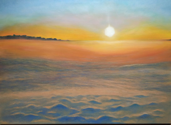 Winternebel, Öl auf Leinwand, 60x80 cm, 2025