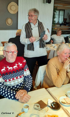 le trésorier en pleine activité