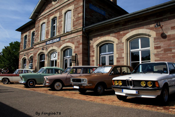 Sur le quai de la gare de Volgelsheim