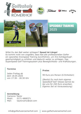 Speed Golf Training