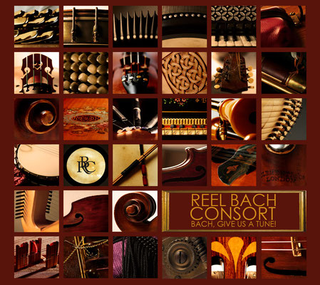 CD Cover für Reel Bach Consort, Bildbearbeitung, Gestaltung und Typografie