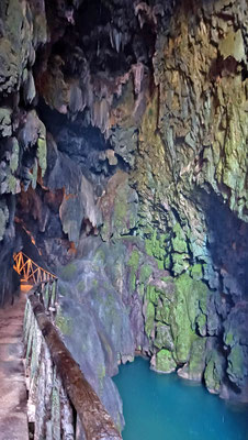 Blick auf das Ende der Grotte.
