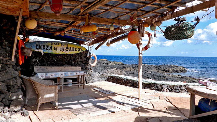 Strandhütte an der Playa Seifio