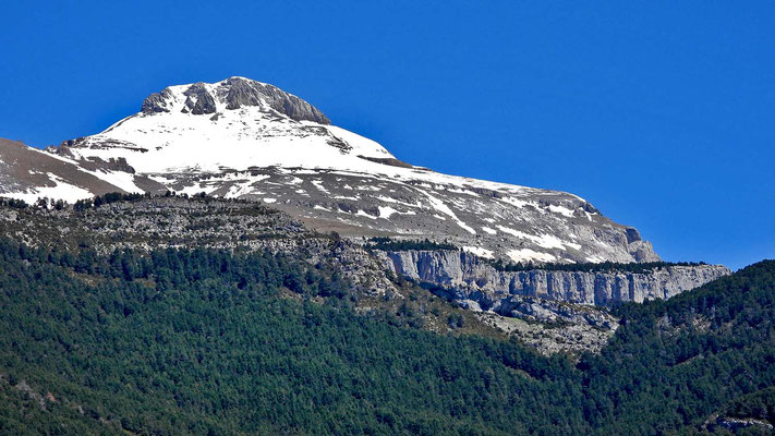Der Gipfel des Collarada (2883 Meter) bei Villanua.