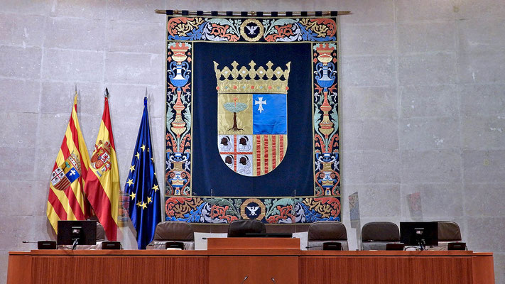 Der Palacio de la Aljaferia ist Sitz des Regionalparlaments von Aragonien. 